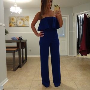 Royal Blue Jumpsuit - Small